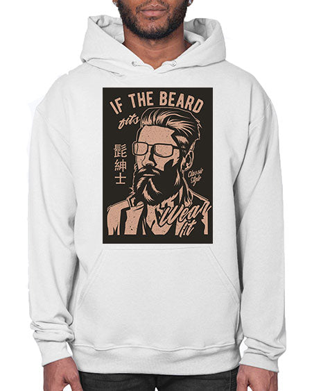 if the beard fits wear it cs 151# - bears - animals- Hoodie