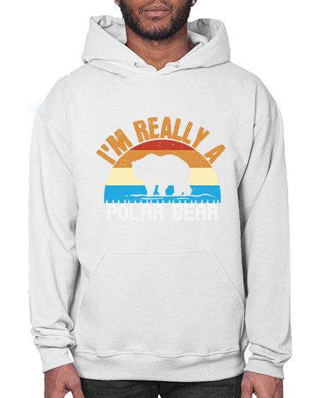 im really a polar bear 149# - bears - animals- Hoodie