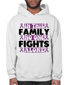 in this family no one fights alone 188# - alzheimers- Hoodie