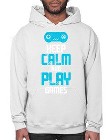 keep calm and play games 133# - video games- Hoodie