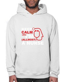 keep calm i m allmost a nurse 1024# - nurse- Hoodie