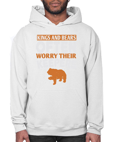 kings and bears often worry their keepers 165# - bears - animals- Hoodie
