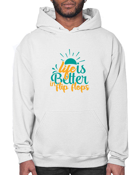 life is better in flip flops Style 90# - summer- Hoodie