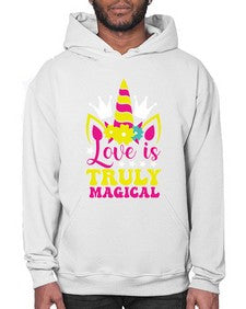 love is truly magical 270# - unicorn- Hoodie