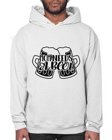 mom needs a beer 1393# - beer- Hoodie