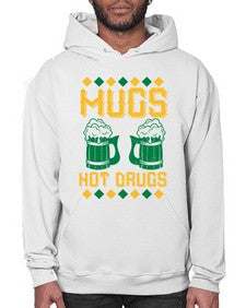mugs not drugs 1408# - beer- Hoodie