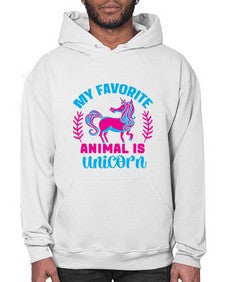 my favorite animal is unicorn 315# - unicorn- Hoodie