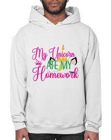 my unicorn ate my homework 319# - unicorn- Hoodie