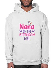nana of the birthday girl 329# - unicorn- Hoodie