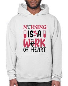nursing is a work of heart Style 1267# - nurse- Hoodie