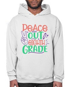 peace out eighth gradee 617# - eighth grade- Hoodie