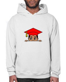 peekaboo afro puffs grad boy 20# - black boys or men- Hoodie