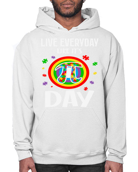 pi day autism puzzle math 111# - autism- Hoodie