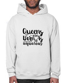 queens Are Born As Aquarius 383# - aquarius- Hoodie