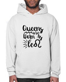 queens Are Born As Leo 386# - leo- Hoodie