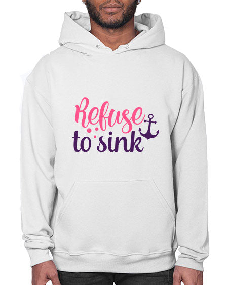 refuse to sink Style 4# - breast cancer- Hoodie