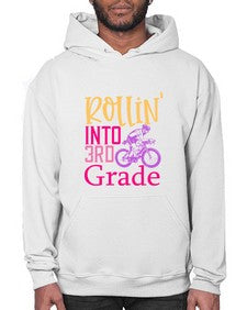 rollin into third grade 782# - third grade- Hoodie