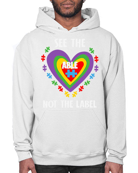 see the able not the 115# - autism- Hoodie