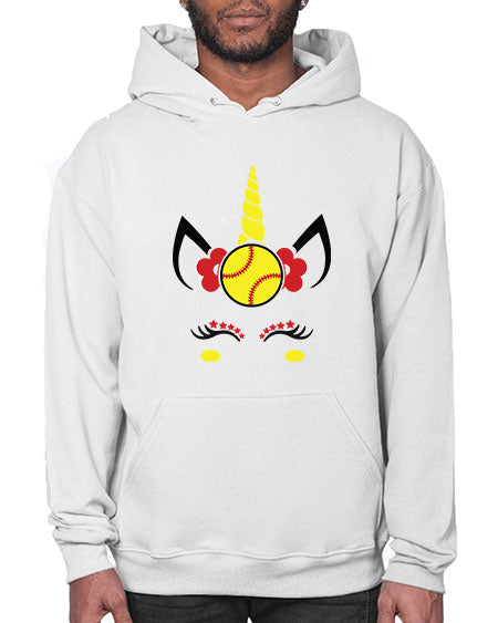 softball unicorn 399# - softball- Hoodie