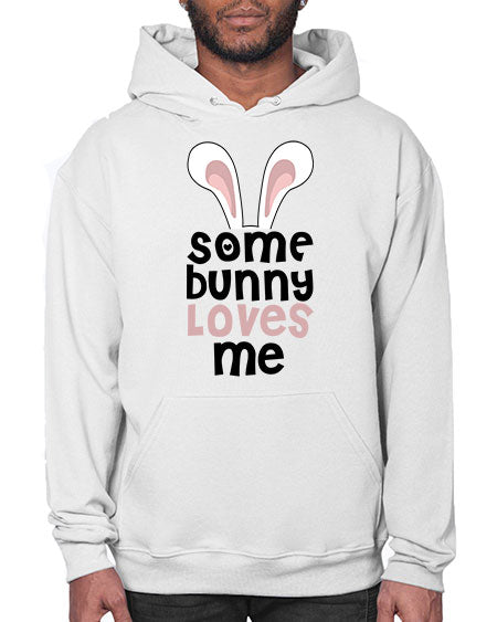 some bunny loves me - rabbit- Hoodie