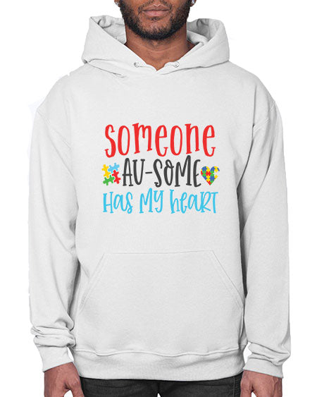 someone ausome has my heart Style 40# - autism- Hoodie