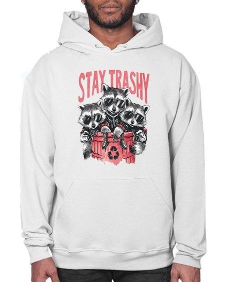stay trashy 63# - raccoon- Hoodie