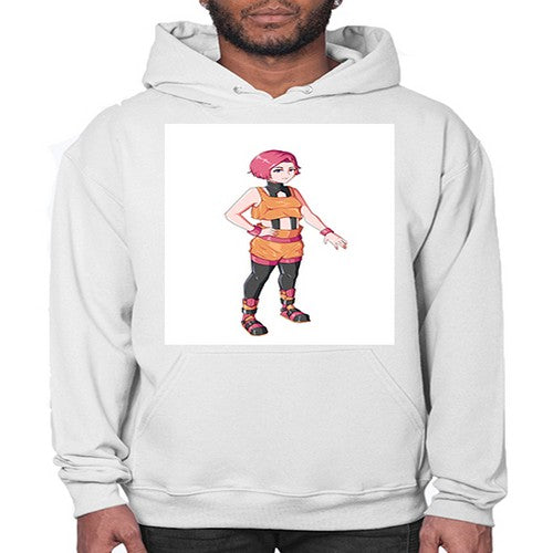 street girl wear orange outfit16# - anime- Hoodie