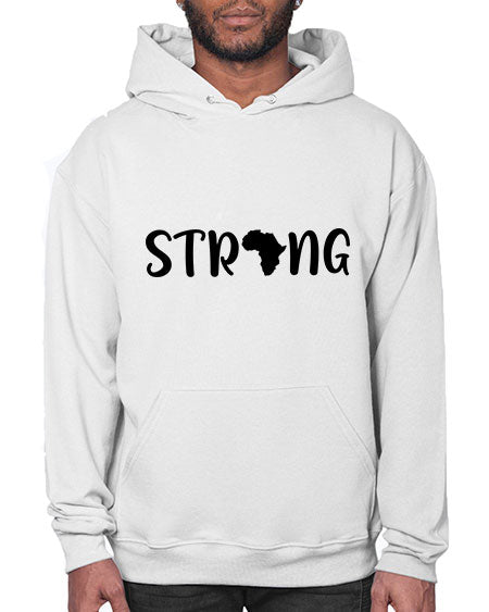 strong africa svg 24# - black words and phrases- Hoodie
