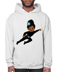 super kids girl 10# - black girls or women- Hoodie