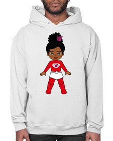 super kids girl 5# - black girls or women- Hoodie
