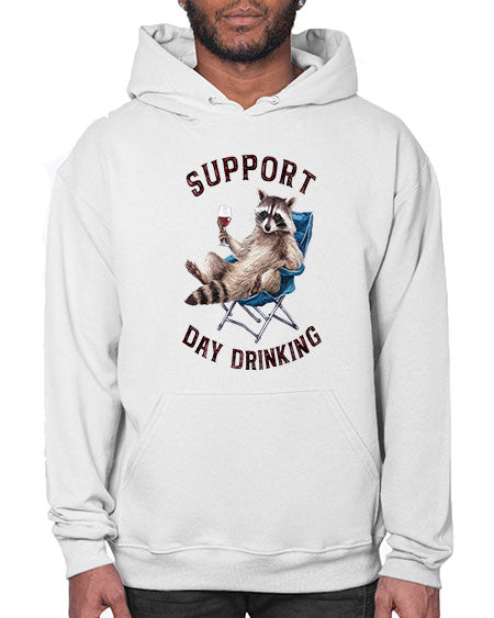 support day drinking 67# - raccoon- Hoodie