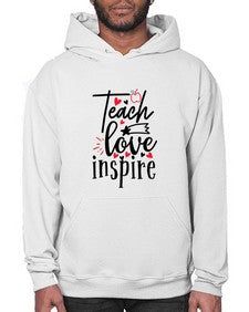 teach love inspire Style 369# - teacher- Hoodie