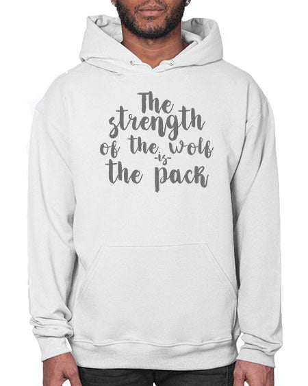 the strength of the wolf is the pack - wolf- Hoodie