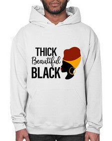 thick beautiful black Style 4# - black girls or women- Hoodie