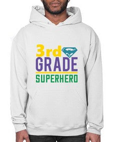 third Grade Superhero 976# - third grade- Hoodie