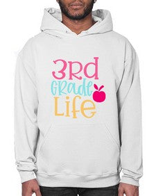 third grade life design 966# - third grade- Hoodie