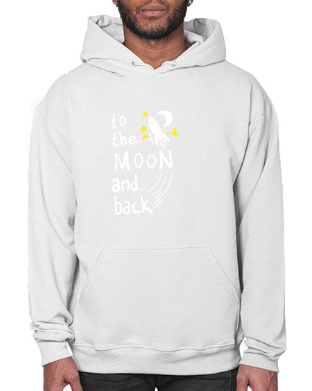 to the moon and back 9# - moon- Hoodie
