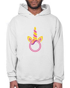 unicorn monogram frame 477# - unicorn- Hoodie
