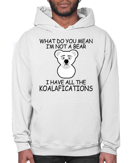 what do you mean im not a bear 287# - bears - animals- Hoodie