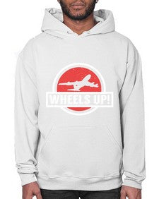 wheels up  50# - airplane- Hoodie
