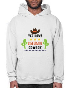 yee haa cowboy nd grade 1257# - western- Hoodie