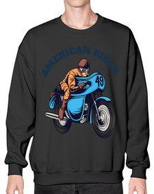 American rider 7# - motorcycle- Sweatshirt - Crew