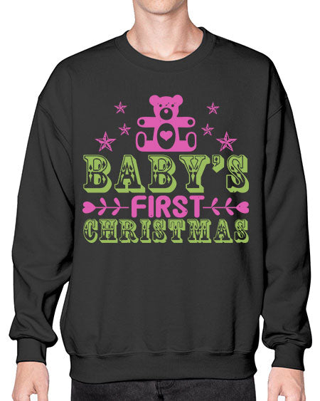 Babys first Christma Style 35# - baby- Sweatshirt - Crew