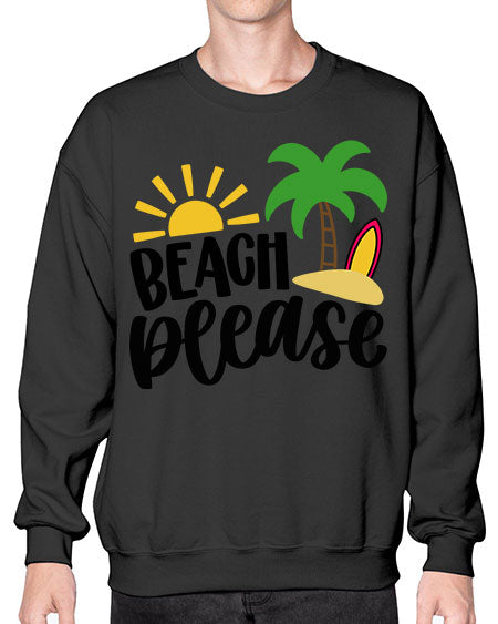 Beach Please Style 51# - summer- Sweatshirt - Crew