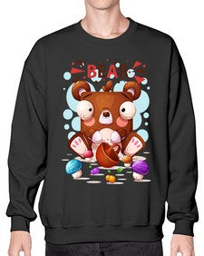 Bear 18# - cartoon animals- Sweatshirt - Crew