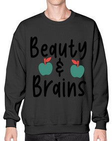Beauty and Brains 18# - general school- Sweatshirt - Crew