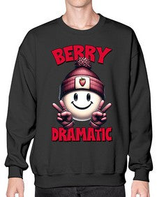 Berry Dramatic Strawberries 670# - strawberry- Sweatshirt - Crew