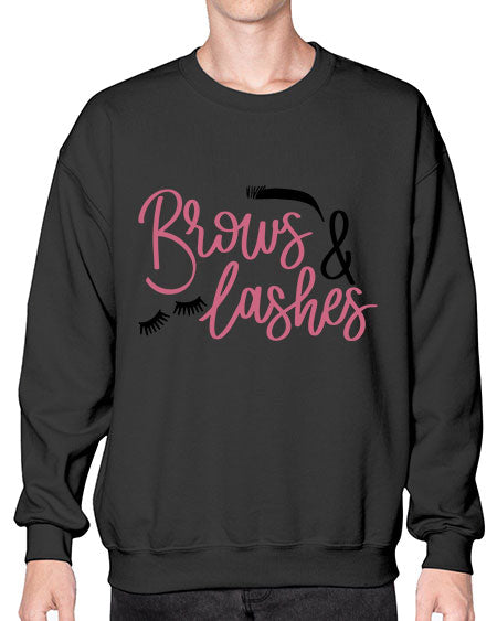 Brows Lashes Style 122# -makeup Sweatshirt - Crew