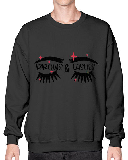 Brows Lashes Style 123# -makeup Sweatshirt - Crew