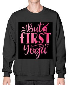 But First Yoga  188# - yoga- Sweatshirt - Crew